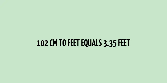 Centimeter to feet conversion