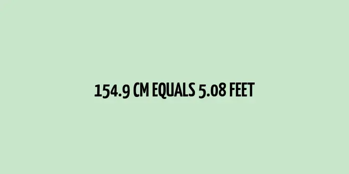 Converting 154.9 cm to Feet (And How It Can Change Your Perception)