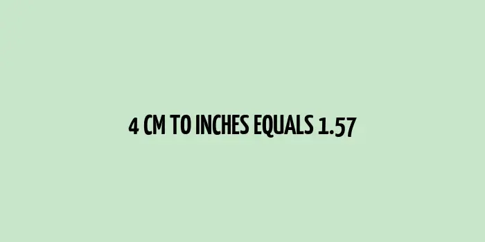 4 centimeter equals 1.57 inches image