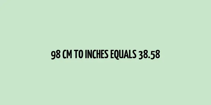 Ruler measuring 98 centimeters or 38.58 inches